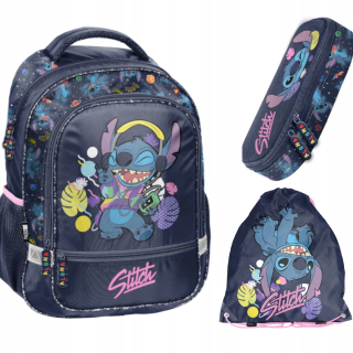 Lilo and Stitch Paso viackomorový školský batoh Shades of purple, Shades of blue, Multicolor 19 l